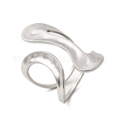 Кольца-манжеты из нержавеющей стали 304 для женщин RJEW-A077-01P-1