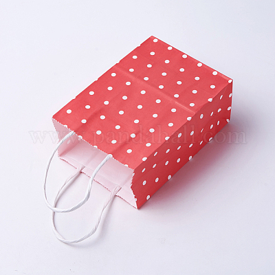 Wholesale PH PandaHall 12pcs Kraft Paper Gift Bags with Clear