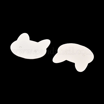 100 шт. бумажные карточки для демонстрации сережек в форме кошки EDIS-M004-01B-1