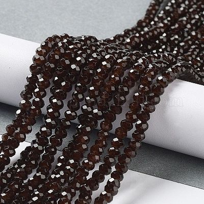 Запекание расписных стеклянных бусин с имитацией нефрита DGLA-A034-J4MM-A11-1