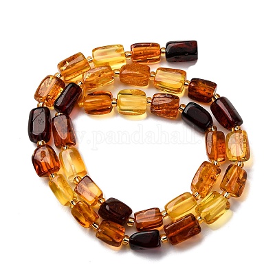 Нити бусин из натурального янтаря градиентного цвета G-F803-D01-02-1