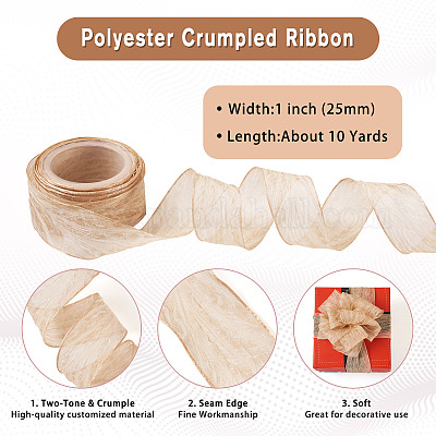 Полиэстеровая мятая лента&nbsp;OCOR-TAC0035-12F-1