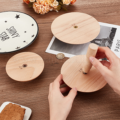 Набор наковальни из деревянного гриба DIY-WH0542-07-1