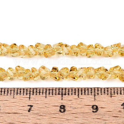 Прозрачные стеклянные бусины GLAA-N018-4mm-23-1