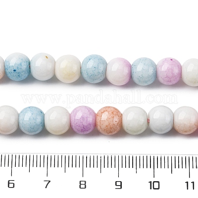 Непрозрачное стекло бисер нитей GLAA-T031-01O-06-1