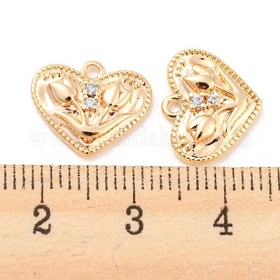 Латунные микро проложить кубического циркония подвески KK-E090-12G-1