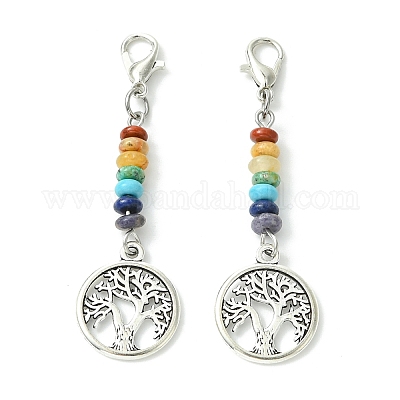 Подвески из сплава «Древо жизни» HJEW-JM01383-04-1