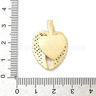 Латунные микропаве кубические цирконии открывающиеся подвески KK-F905-02G-01-1