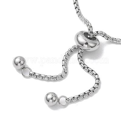 Регулируемые браслеты из нержавеющей стали 304 с цепочкой-слайдером BJEW-JB10218-1
