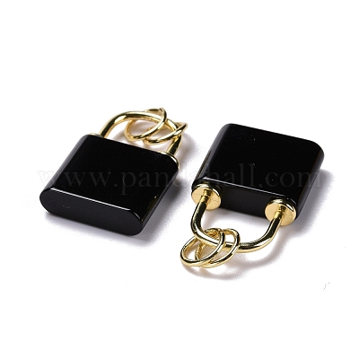 Природные подвески обсидиана G-P453-01G-J-RS-1