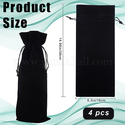 4 шт. бархатные мешочки для упаковки винных бутылок ABAG-BBC0001-13D-1
