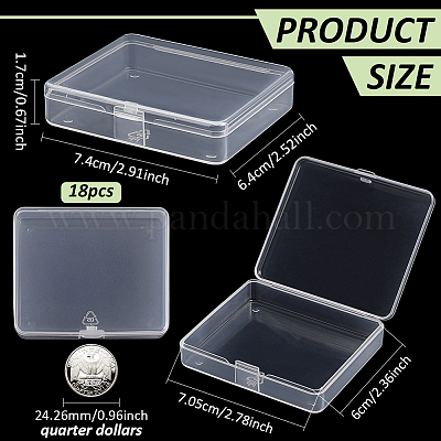 Пластиковые контейнеры для шариков с откидной крышкой AJEW-WH0479-92B-1