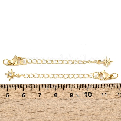 Латунные микрокристаллы кубического циркония с цепочкой KK-H480-56G-1