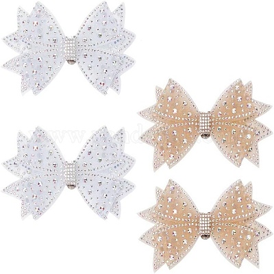 4 шт. 2-х стилевые пряжки для обуви из полиэстера HJEW-HY00077-1