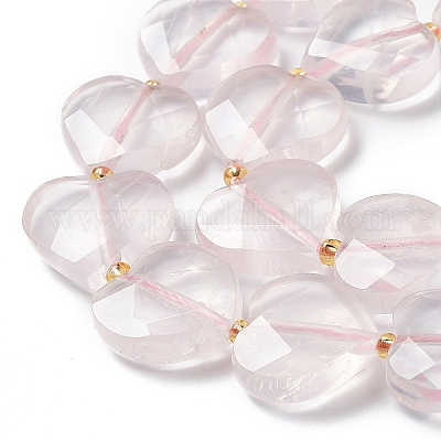 10, 12mm Electroplated Rose Quartz Stone Faceted Beads-Grade A Premium  Quality