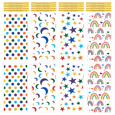 4 набор целлофановых мешочков для хранения конфет из opp-пленки ABAG-TAC0013-20C-01-1