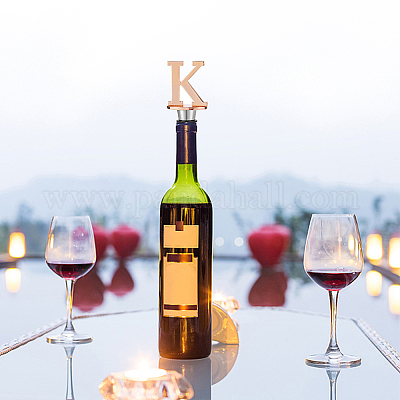 Винные пробки из сплава буква k FIND-WH0076-36-01K-1