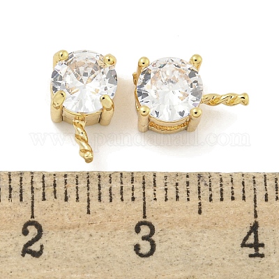 Латунь с дужками из кубического циркония KK-Q820-01G-1