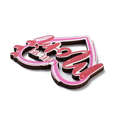 День матери деревянный кабошон WOOD-I012-02A-1