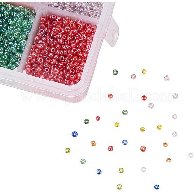 Смешанные 12/0 круглые стеклянные бусины&nbsp;SEED-PH0006-2mm-05-1