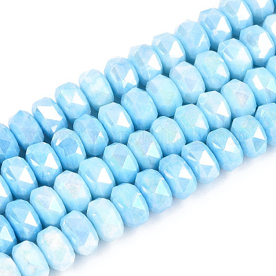 Антикоррозийные гальванические стеклянные бусины GLAA-T025-8mm-11C-1