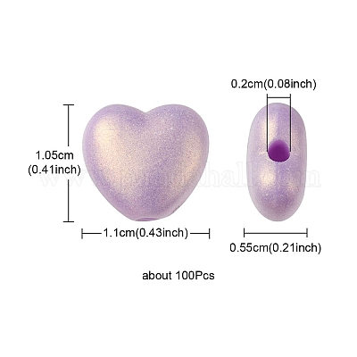 Непрозрачные акриловые бусины&nbsp;ACRP-YW0001-08-1
