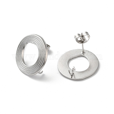 Фурнитура для сережек-гвоздиков из нержавеющей стали марки 304 STAS-M314-01G-P-1