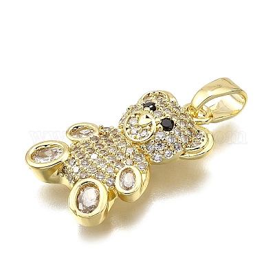 Латунные микро проложить кубического циркония подвески KK-Z100-15G-1
