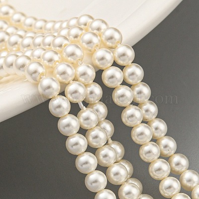 Стеклянные жемчужные бусины HY-G002-01A-02-1