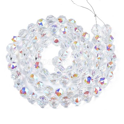 Гальванизируйте прозрачное стекло бисер нитей EGLA-N002-18A-B01-1