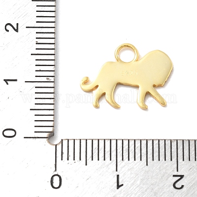 Подвески из стерлингового серебра с изображением животных 925 STER-Z012-03G-07-1