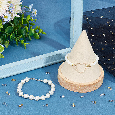 120 шт. 2-х цветные латунные наконечники для бусин KK-BC0013-39-1