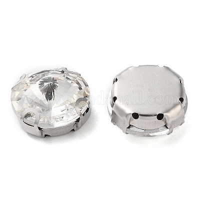 Плоская круглая вышивка стразами RGLA-L028-07E-01-1