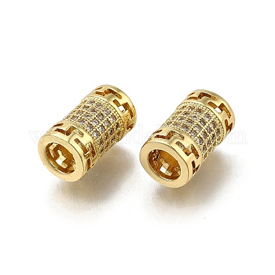 Латунь микропаве прозрачный кубический цирконий европейский бисер&nbsp;LS-ZIRC-I070-071G-1