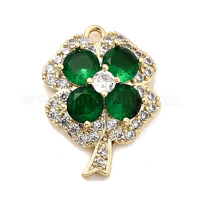 Латунные микро проложить кубического циркония подвески KK-H089-19G-1