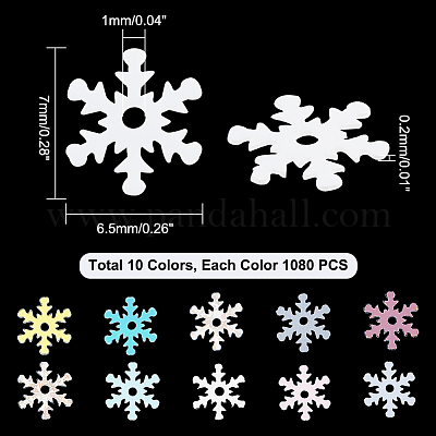 Wholesale AHANDMAKER 1080 PCs Snowflake Confetti Glitter Winter