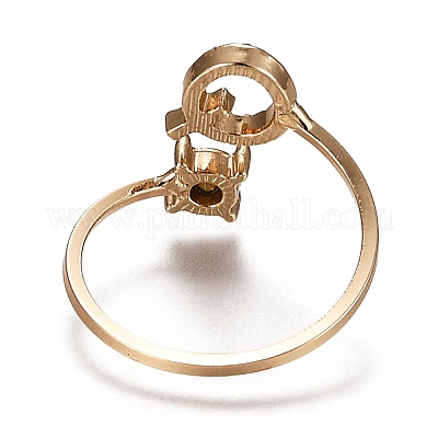 Сплав манжеты кольца RJEW-I075-01G-Q-1