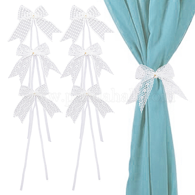 6 шт. 3 стиля полиэстеровых кружевных подхватов для штор FIND-FH0009-64A-1