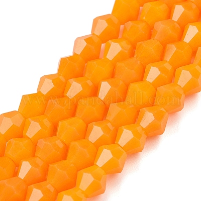 Непрозрачный сплошной цвет имитация нефрита стеклянные бусины пряди EGLA-A039-P4mm-D04-1