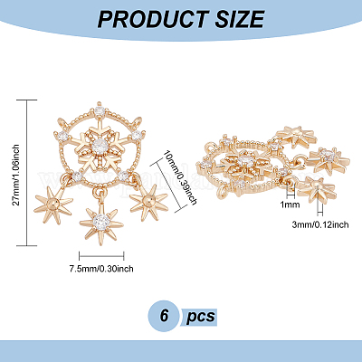 Латунные микропаве прозрачные подвески с фианитом KK-BC0010-45-1