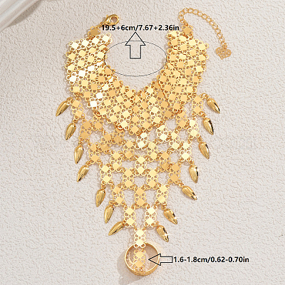 Элегантные латунные браслеты в стиле Ближнего Востока с монетами для женщин WZ0835-1