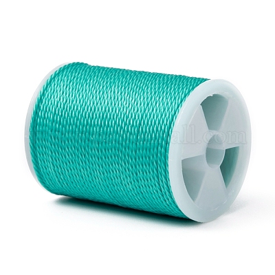 Круглый вощеный полиэфирный шнур&nbsp;YC-G006-01-1.0mm-25-1