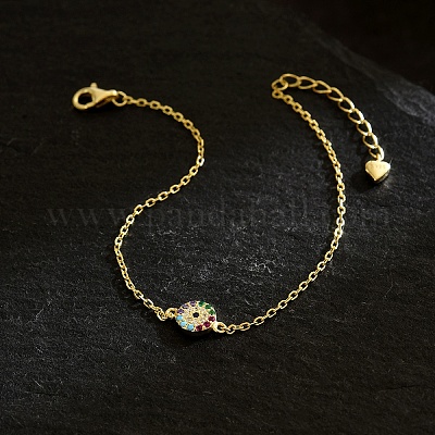 925 браслет из стерлингового серебра с прозрачными звеньями из кубического циркония с микропаве OX8749-1-1