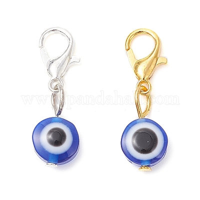 2 шт. подвеска от сглаза из смолы 2 цветов HJEW-JM03937-1
