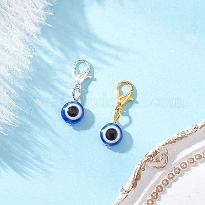 2 шт. подвеска от сглаза из смолы 2 цветов HJEW-JM03937-1