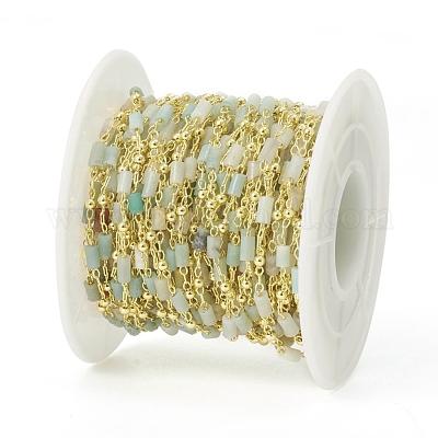 Ручной натуральный амазонитовые бисерные цепочки CHC-E021-01C-1