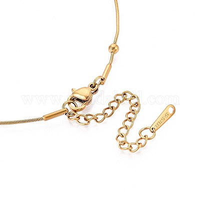 Ожерелья-спутнички из нержавеющей стали 304 толщиной 1 мм NJEW-N058-07B-G-1