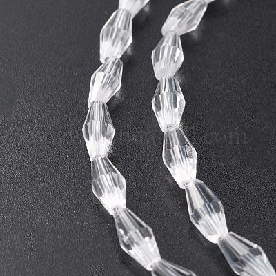 Стеклянные бусины GLAA-R026-8x4mm-15-1