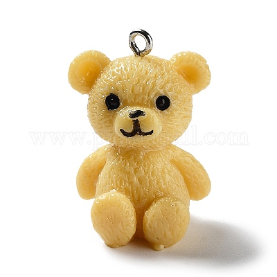 Подвески из непрозрачной смолы RESI-A030-06G-1