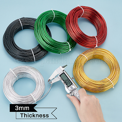 9 Gauge(3mm) Aluminum Wire 82 Feet(25m) Bendable Metal Sculpting